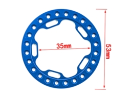 Mali anel de Substituição de Rodas Rc Beadlock 4pcs Compatível com Carros Rc 1/10 Trx4 Scx10 90046 90047 Rodas 1.9in