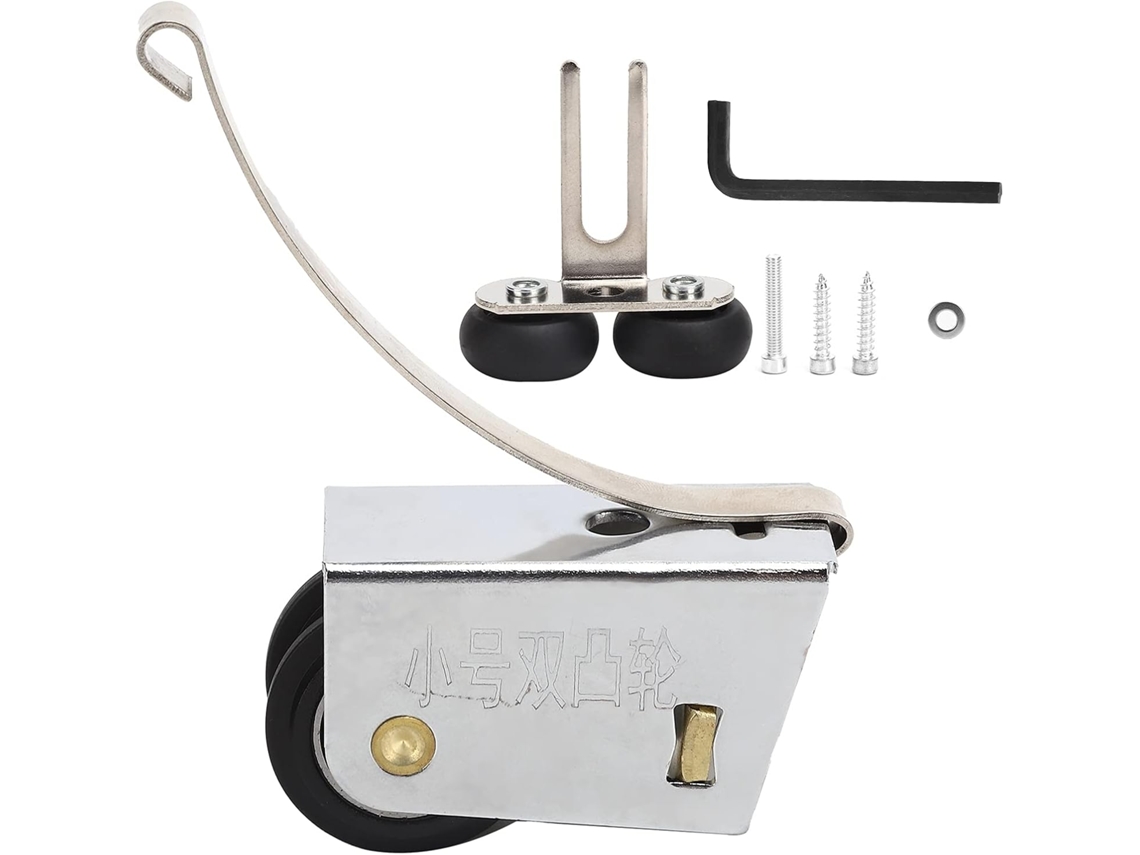 Kit De Substituição Roletes Para Portas Correr Guarda Roupa, Polia Dupla Em Aço Inoxidável Para Guarda Roupa, Conjunto