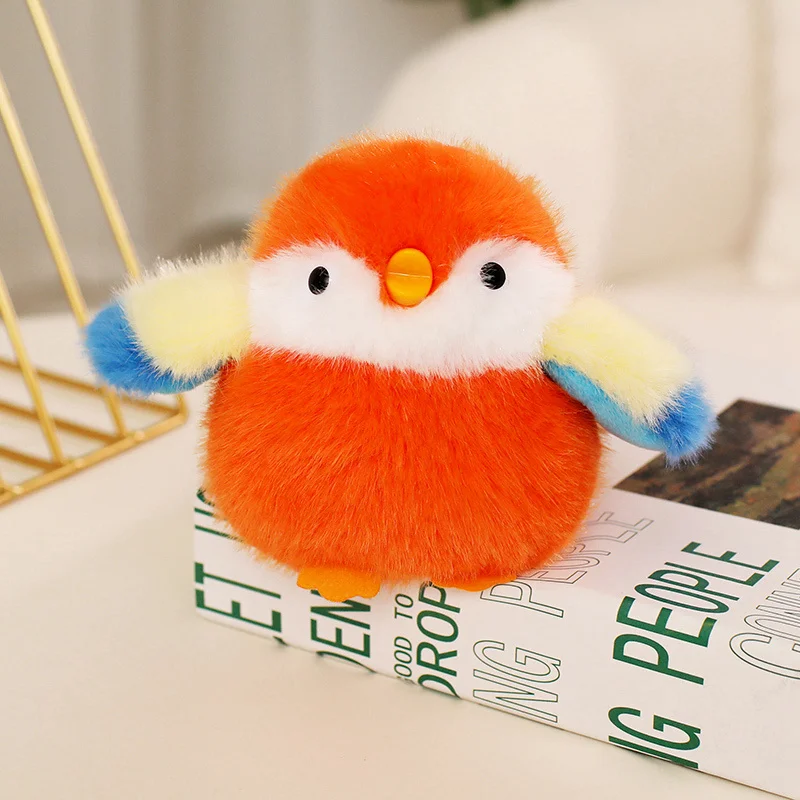 Brinquedo de Pelúcia Fofo de Desenho Animado Simulação Anime Nine nine MDUG (laranja, 11cm)
