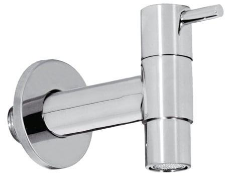 Tap de Jardim com Aerador de Água Fria Moderna Cromo Ao Ar Livre Banhado