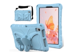 Capa Eva Anti‑choque Suporte Borboleta Halinuia, Cor Azul‑claro Para Tcl Tab 8 Le / Wifi 2023
