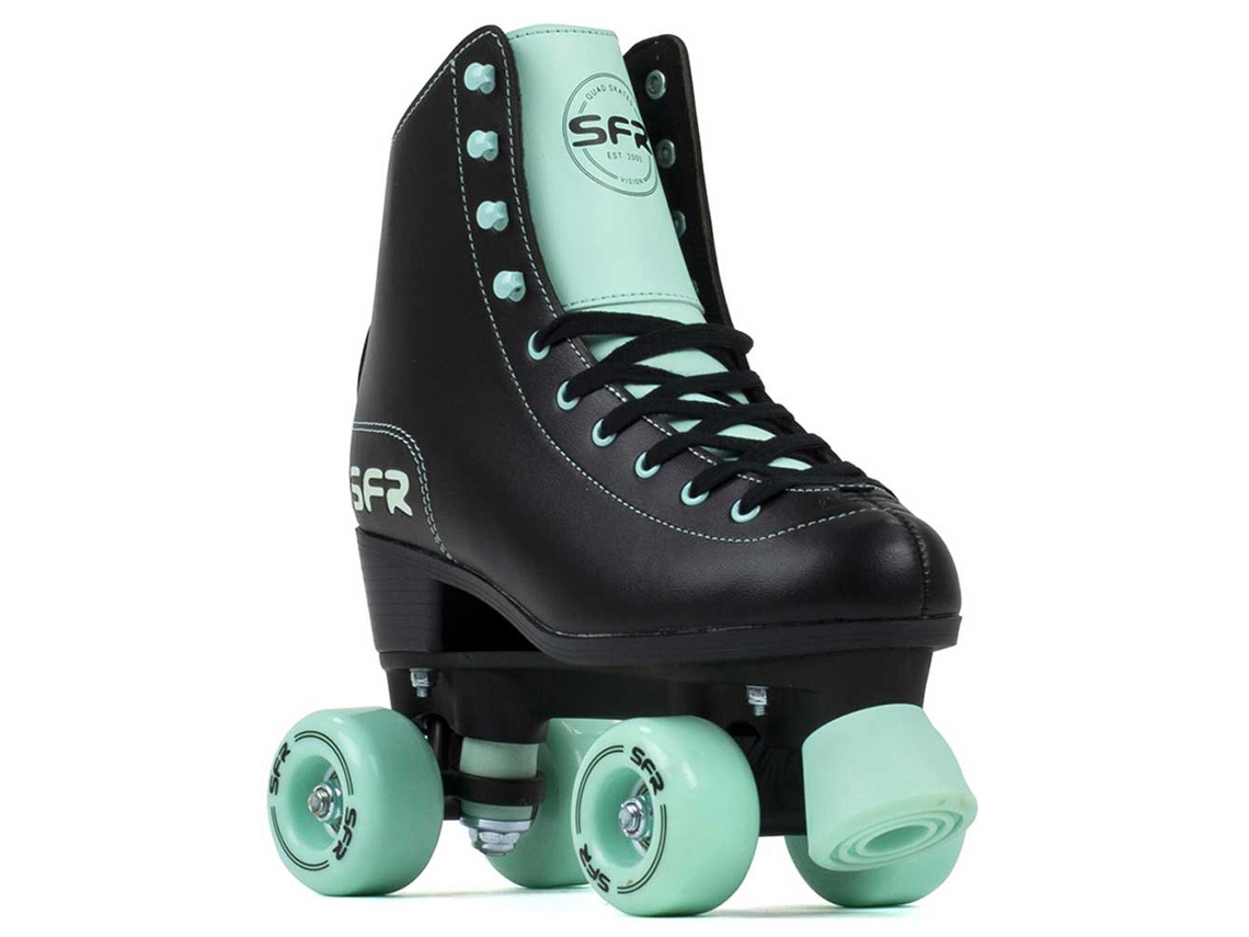 Patins 4 Rodas Figure Verde Preto Eu 35 1/2Sfr Skates