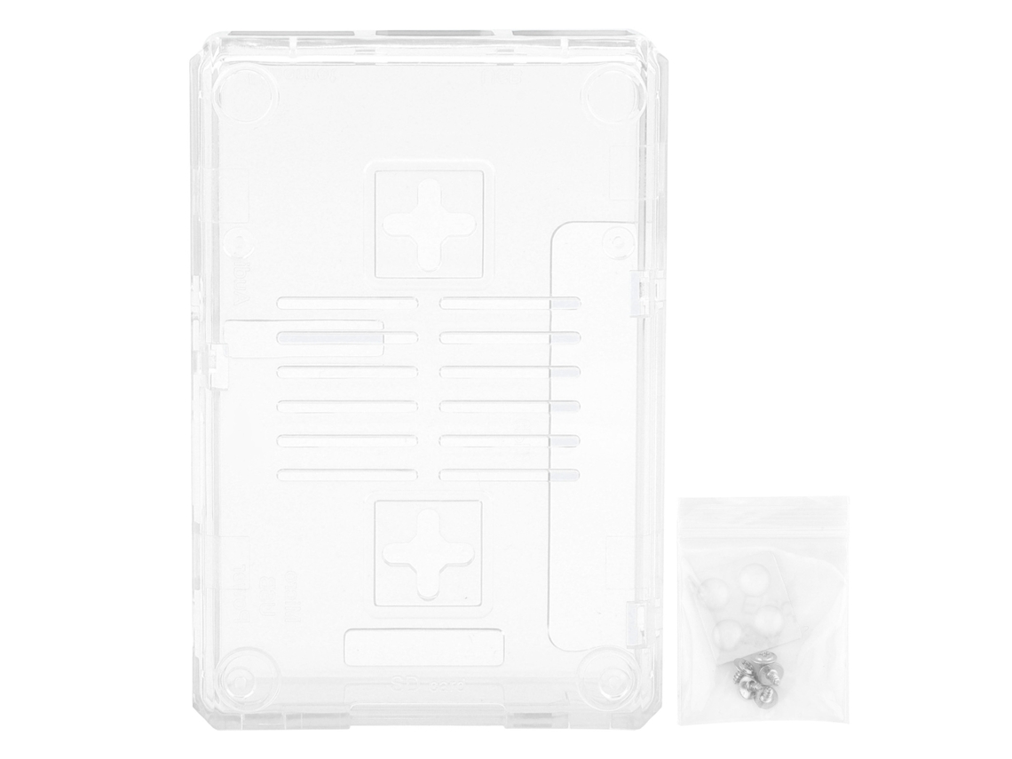 Capa de Caixa Protectora Opaca Abs para Raspberry Pi 3b 3b+ Estilo D com Parafuso Transparente