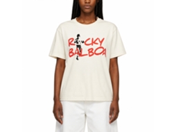 Rockinstone Rocky Movie Rocky-o Solid Natural Adult T-shirt Size:l