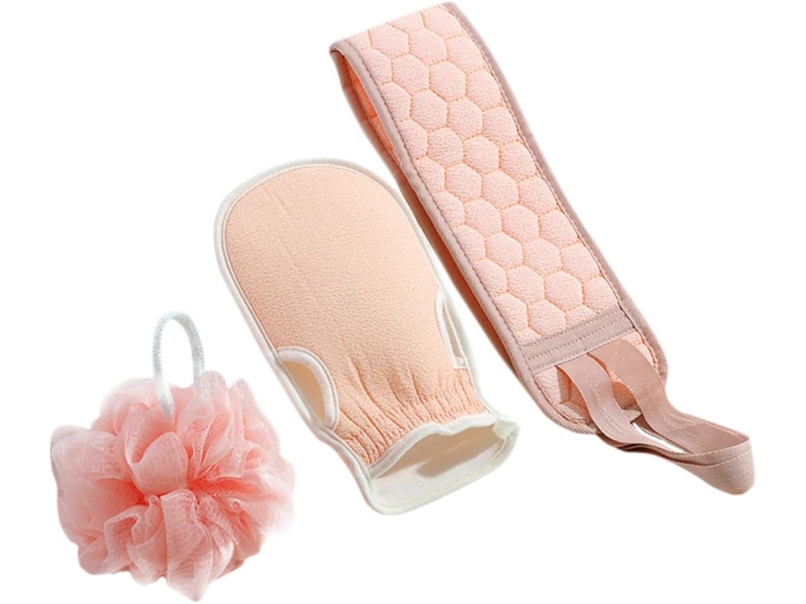 Conjunto de 3 toalhas de massagem esfoliantes estilo Nuvem