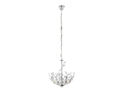 Candeeiro Suspenso Ampthill 3Xe14 Regulável em Altura 124Xø37 Cm Cromado LUX.PRO