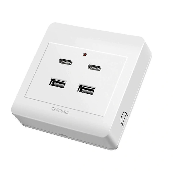 Pp Tomada Usb Tipo, C Carregador de Parede Usb com Portas Usb a BRILVIBERA