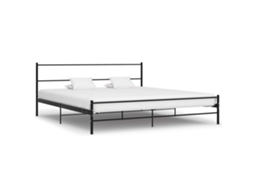 Bed Frame, Bed Frames Vidaxl Preto Metal (200 X 200 Cm)