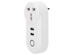 Laxiscreed Tomada Wifi Com Usb E Controle Remoto Para Casa E Escritório