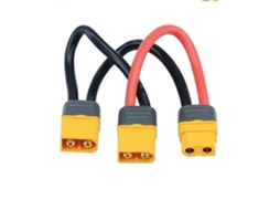Cabo Adaptador para Conector de Bateria Amass Xt60 Series, 1 Fêmea para 2 Machos, 12awg, 10 Cm, para Baterias Lipo de Rc. MDUG