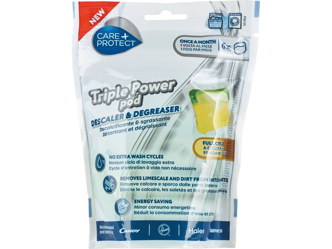 Descalcificador e Desengurdurante CARE+PROTECT Triple Power 3em1 CPPPODWMDW