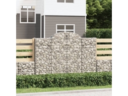 Vidaxl Cestos Gabião Arqueados 11 Pcs 200x30x140/160 Ferro Galvanizado