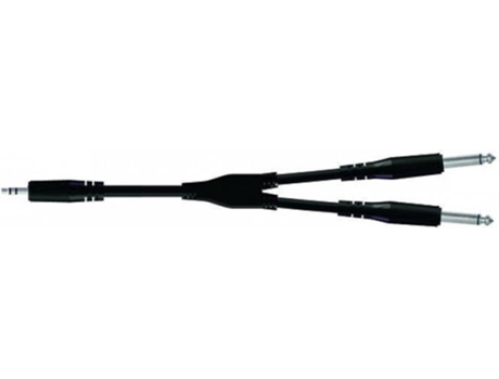 Cabo de Áudio PROEL (Jack 3.5mm - Jack 6.3mm - 3 m - Preto)