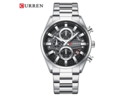 Relógio de Pulso Masculino Multifuncional para Negócios, com Pulseira de Aço Inoxidável, À Prova D'água, Calendário e Design Elegante. MDUG