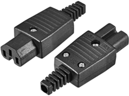 2 Unidades de Tomada Ac110 250v 10a Iec320 C15 com 3 Terminais CHABERLU