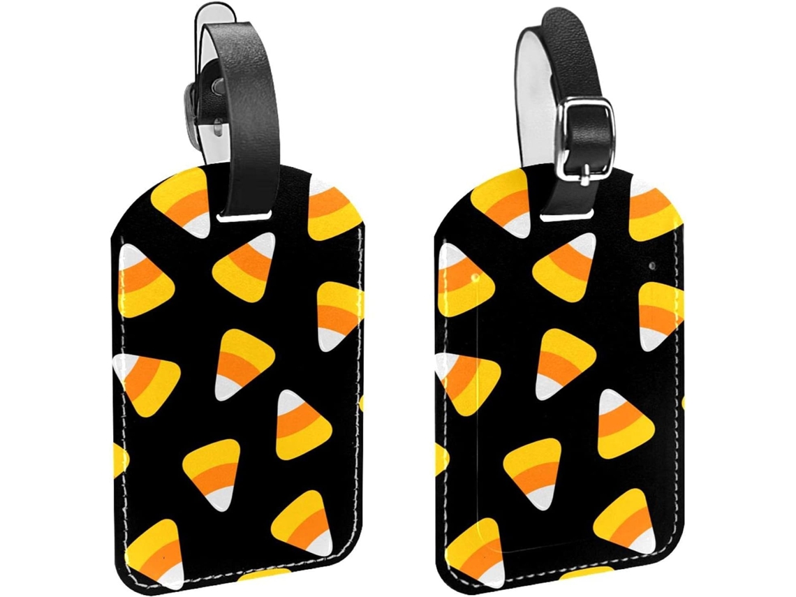 Conjunto De 2 Etiquetas Pretas Bagagem Viagem, Ideais O Halloween Perfeitas Bolsas, Malas E Bagagens, Com Alça