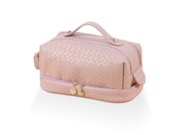 Bolsa de Maquiagem de Grande Capacidade para Mulheres em Couro Pu Impermeável NEVEANCE