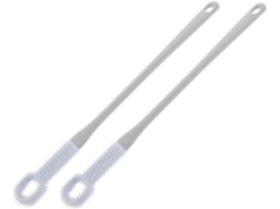 Conjunto De 2 Escovas Macias Para Os Pés Com Cabo Longo Limpeza Multifuncional Dos Dedos, Adequadas Para Dedos Estreitos