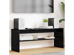 Vidaxl Gabinete para Tv Carvalho Preto 100 X 30 X 40 Cm