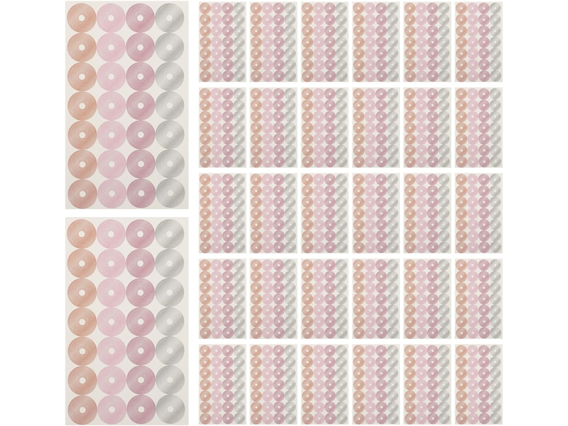 40 Folhas De Adesivos Reforço Para Reparo Soltas, Protetores De Papel Perfurado Para Uso Escolar, No Escritório E Em