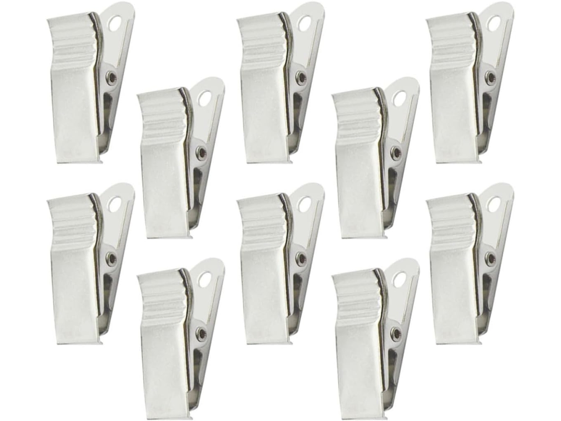 100-Clips Metálicos Reforçados com Mola Crachás de Identificação, Resistente y Duráveis, Na Cor Teadada