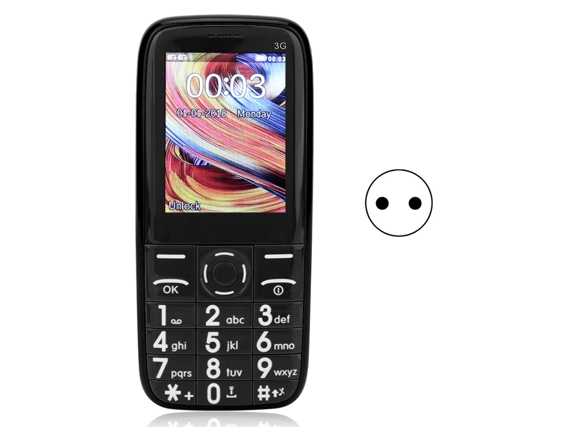 Telefone Móvel Para Idosos Laxiscreed 3g Com Chamadas Nítidas E Dual Sim Fácil De Usar