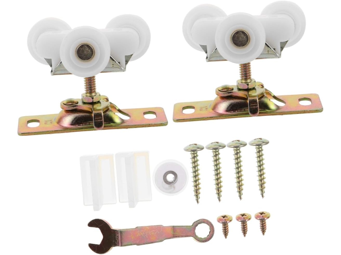 Conjunto de 2 Portas de Correr de Madeira GOKOCO