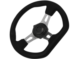 Volante de kart de 270 mm com interior em espuma de poliuretano, estilo modificado, fácil de usar.