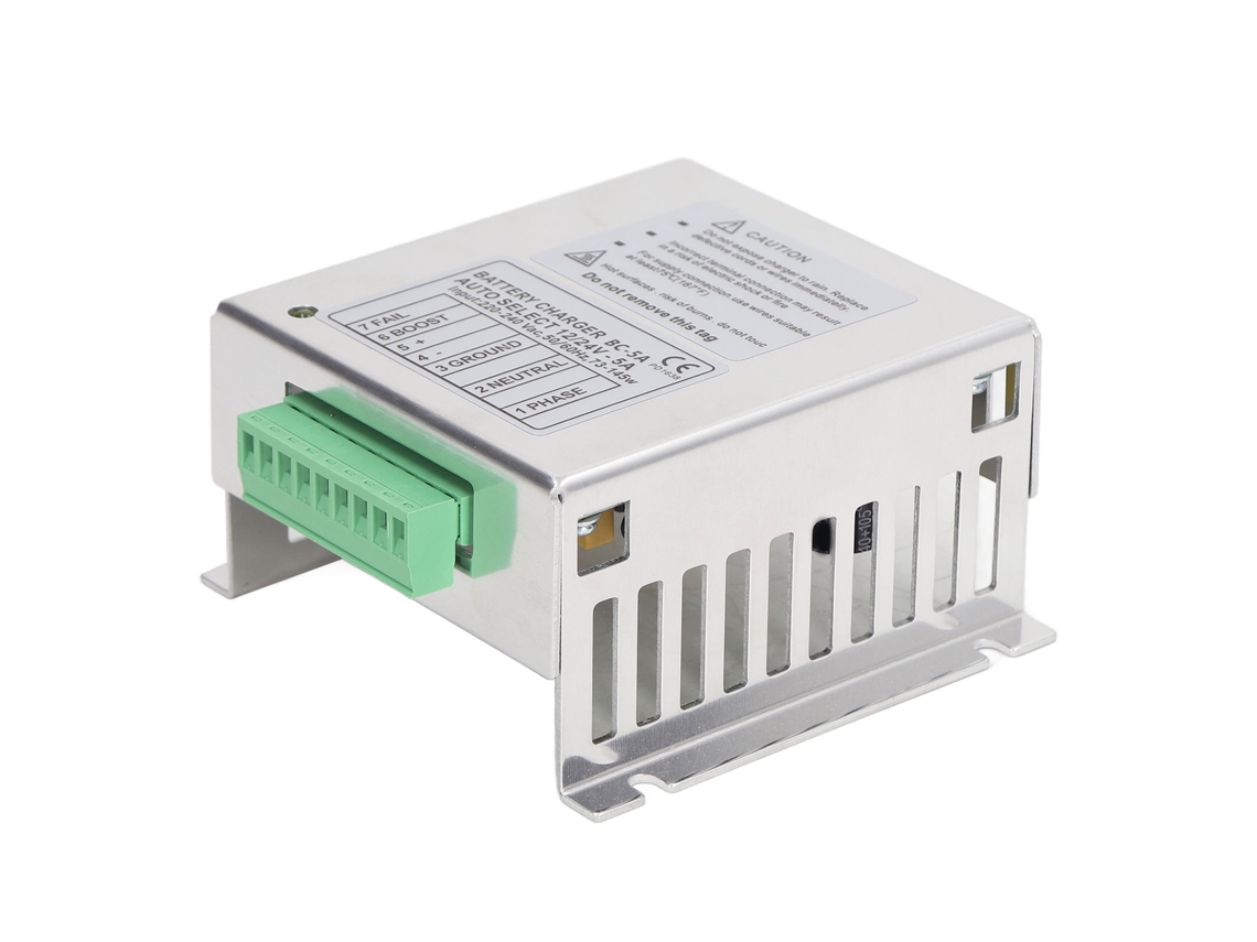 Cargador De Batería Automático De 2 Etapas Para Generadores 12v 24v, Regulador De Carga 220-240vca