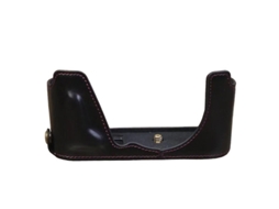 Capa Protetora De Couro Pu Para Compartimento De Bateria E Meia Câmera Leica Cl Brilvibera