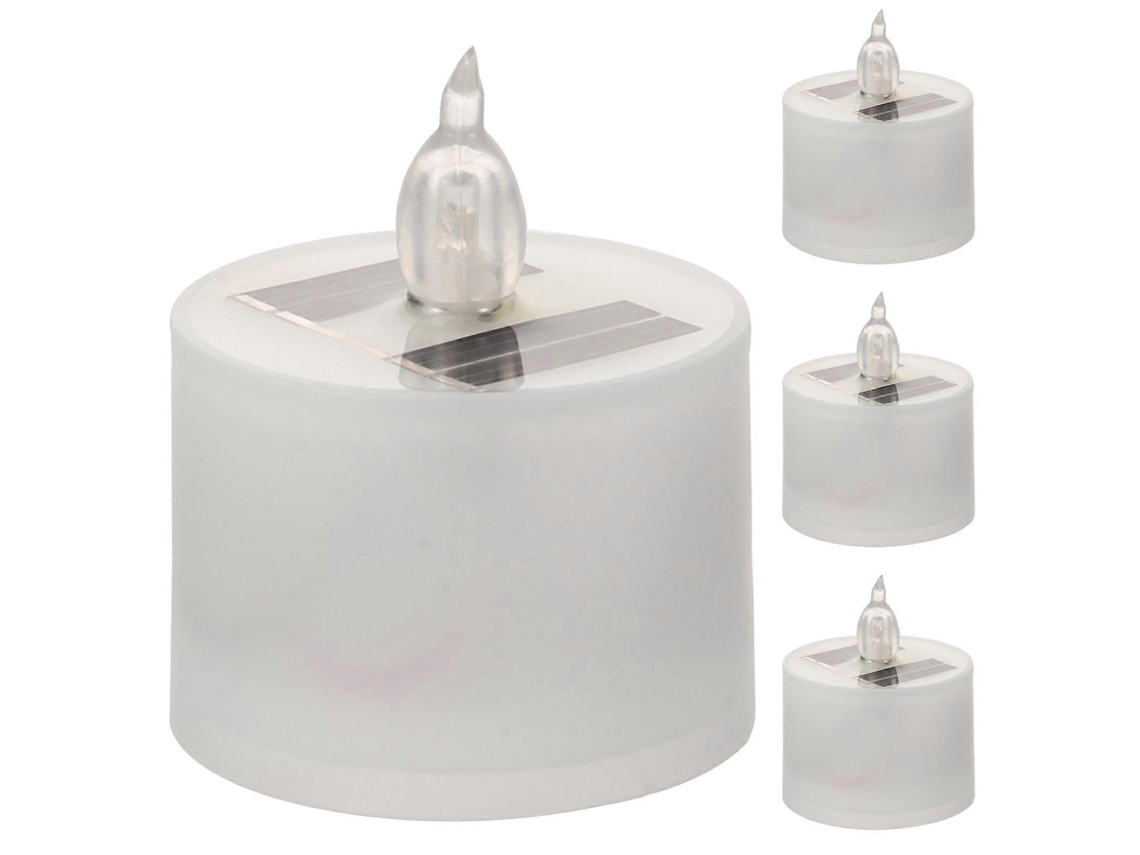 Velas Solares, Pacote Com 4 Velas Solares Para Chá, Lanternas Solares De Led Para Decoração De Igreja, À Prova Dágua Olysi Shop