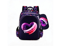 Mochila De Estudante 3d Casca Rígida, Leve, Suporte Lombar, 14 Polegadas Com Estojo Incluído