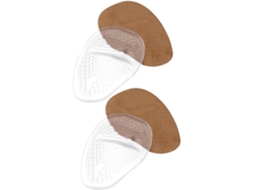2 Pares De Palmilhas Silicone Antiderrapantes Para A Parte Frontal E O Calcanhar Sapatos Salto Alto, Nas Cores Bege E