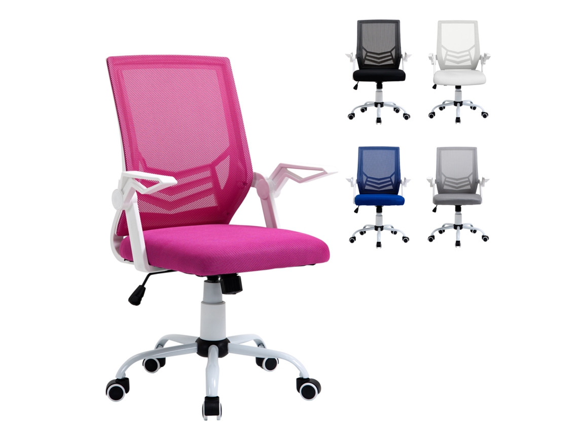 Cadeira de escritório com massagem S/MARCA, altura ajustável, braços rebatíveis, respirável, 66x67x113-121 Cm, cinza