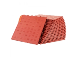 Conjunto De 50 Ladrilhos De Encaixe Antiderrapantes Para Garagem 305x305mm Tekmaquinas