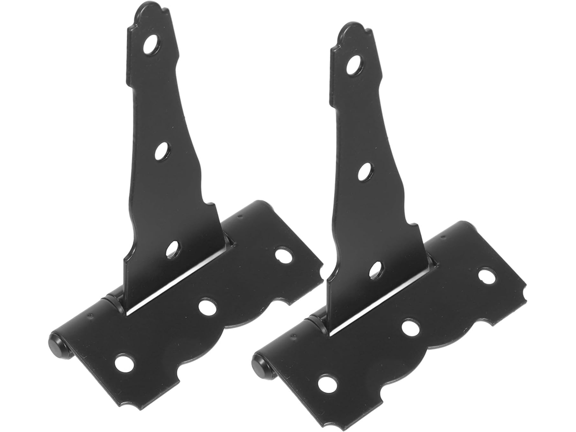 Dobradiças Em T Reforçadas Childweet Para Portas De Celeiro, 12, 7cm 5 Polegadas, Preto Fosco, Ideais Para Portões