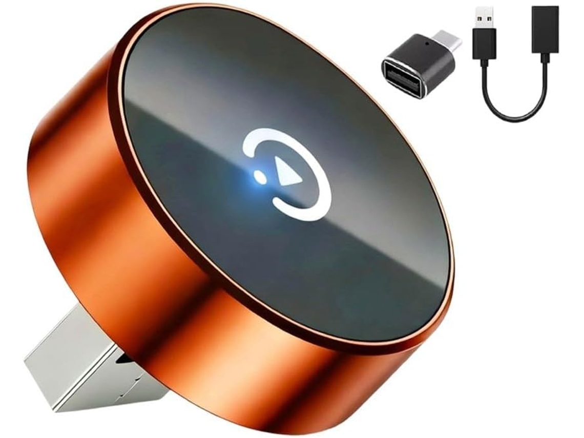Adaptador Carplay Para Android Auto Sem Fio, 2 Em 1, Plug And Play