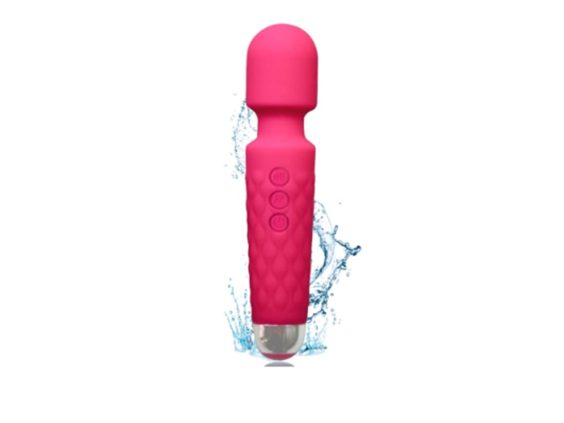 Mini Massageador De Bastão 10 Modos De Vibração Sem Fio Silencioso À Prova Dágua Portátil E Conveniente Vermelho Ushion