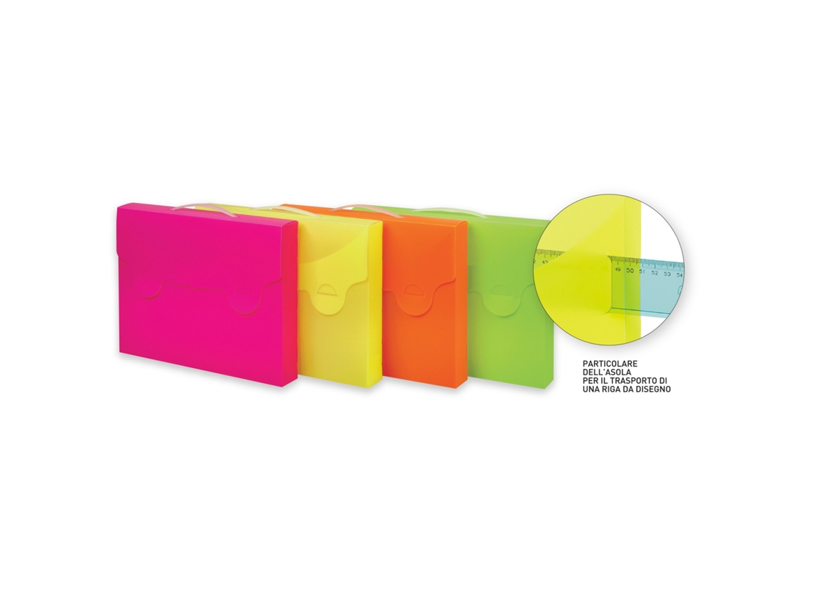 FAVORIT Valigette Polipropileno Pp Fúcsia Verde Laranja Amarelo
