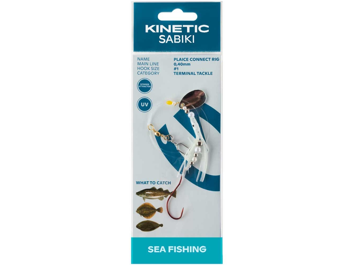 Anzol Montado Sabiki Plaice Connect Transparente 1Kinetic
