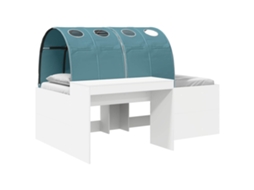 Cama com Túnel 4 Pcs MAISON EXCLUSIVE (branco e azul claro)
