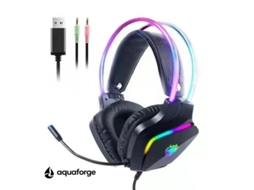 Headset Gaming Com Microfone Rgb Som Estéreo 3,5 Mm