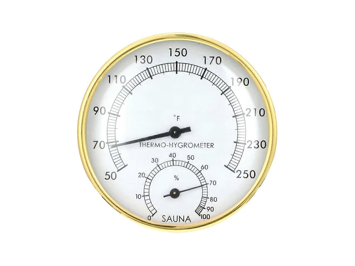 2 Em 1 Sauna Termômetro Fahrenheit, Sauna Termômetro Higrômetro Temperatura Interior Umidade Moni