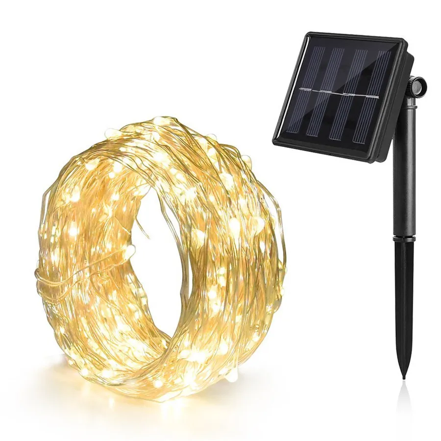 Luzes Solares Led À Prova D'água, Luzes De Cordão Para Festivais De Jardim, Artigos Para Festas