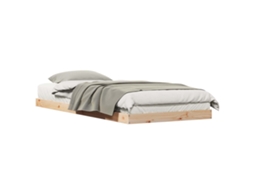 Estrutura de Cama de Chão Natural 213.5 X 104 X 9 Cm MAISON EXCLUSIVE