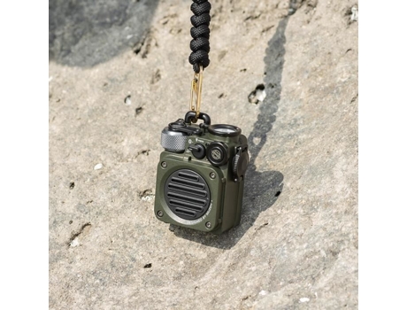 MUZEN Wild Mini Alto-Falante Bluetooth 5.0 À Prova D'Água Multifuncional Bluetooth Esportivo com Tocha Verde