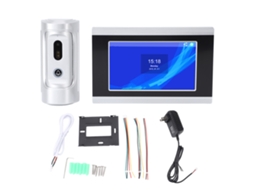 Câmera Interfone Tuya 1080p Hd Visão Noturna Com Display 7 Polegadas