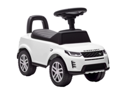 Carro Andador Para Crianças Com Licença De Land Rover Com Armazenamento Buzina Sons De Motor 65,5x28x42 Cm Branco