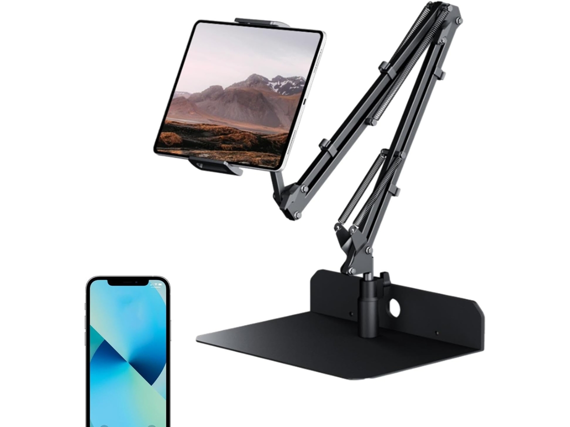 Suporte De Cama Para Celular Rotação 360 Graus Flexível Celulares 4a 12, 9 Polegadas