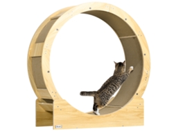 Roda De Gato 91 Cm Roda De Gato 91 Cm Com Freio, Arranhadora, Carvalho